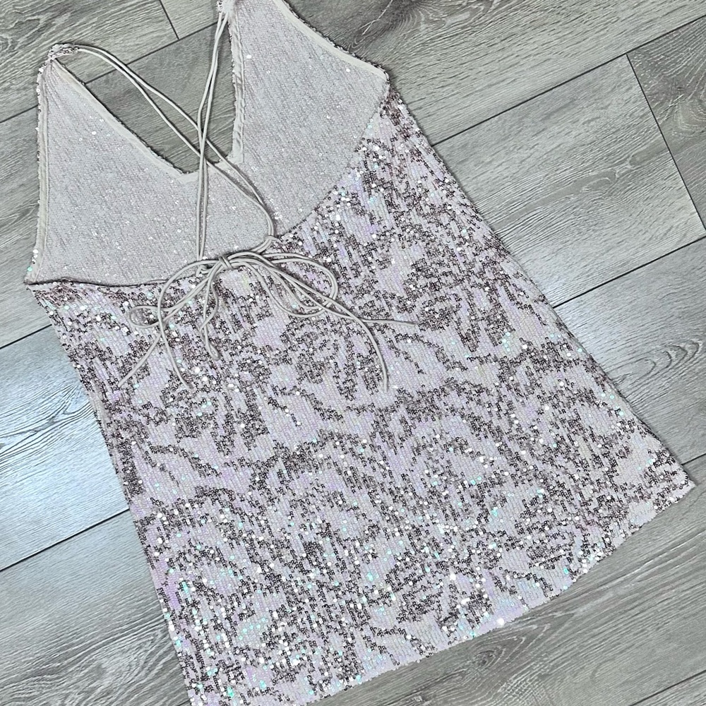 Intimately Free People Rise & Shine Embellished Sequin Mini Slip Dress - Picture 11 of 13
